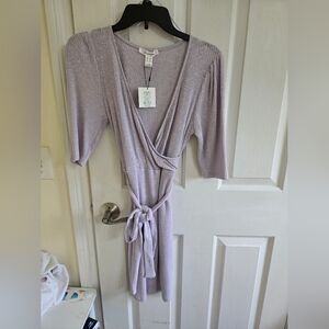 Revamped Lavender Wrap Dress